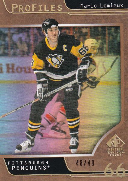 insert karta MARIO LEMIEUX 20-21 SP Signature Profiles Gold /49